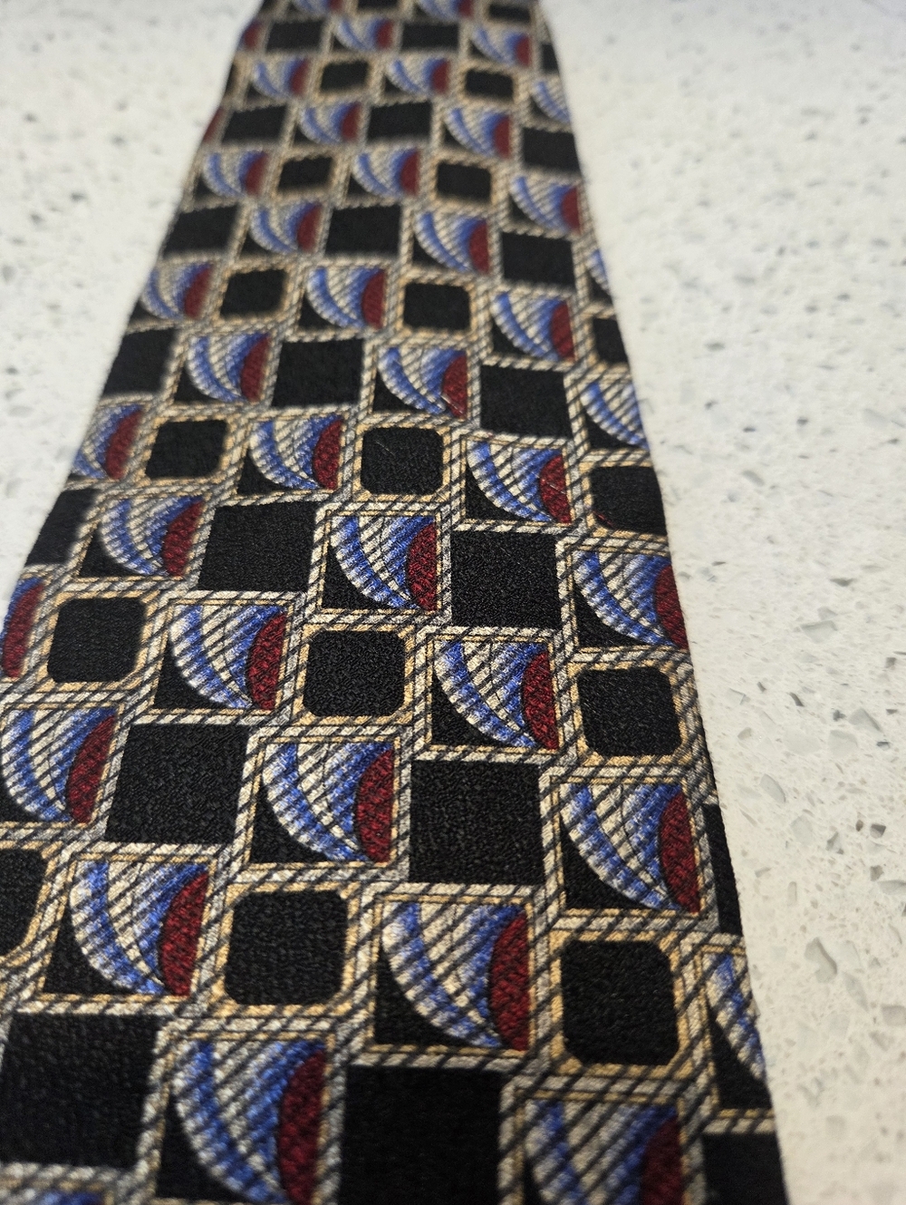 Christian Dior Monsieur Silk Tie Geometric Pattern - Picture 4 of 7